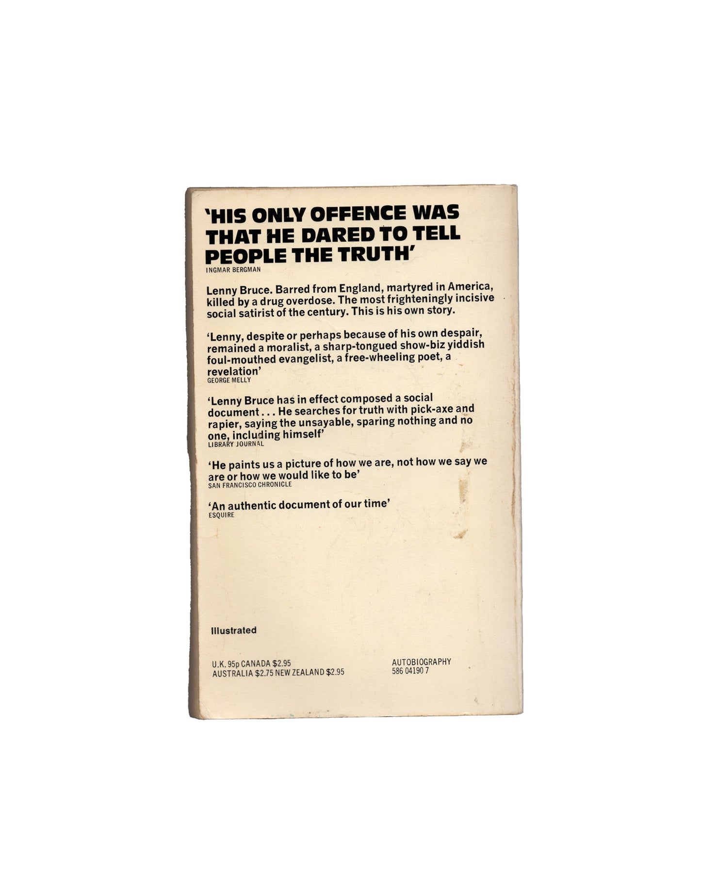 How to talk dirty and influence people by Lenny Bruce