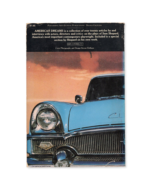 American Dreams: The Imagination of Sam Shepard (Edited by Bonnie Marranca)