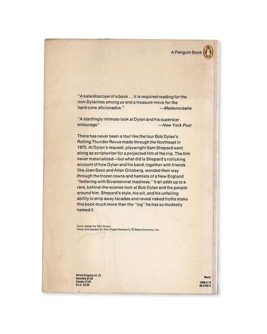 Rolling Thunder Logbook: Starring Bob Dylan by Sam Shepard