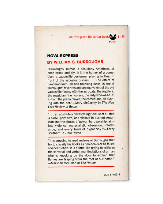 Nova Express by William Burroughs (Evergreen Black Cat)