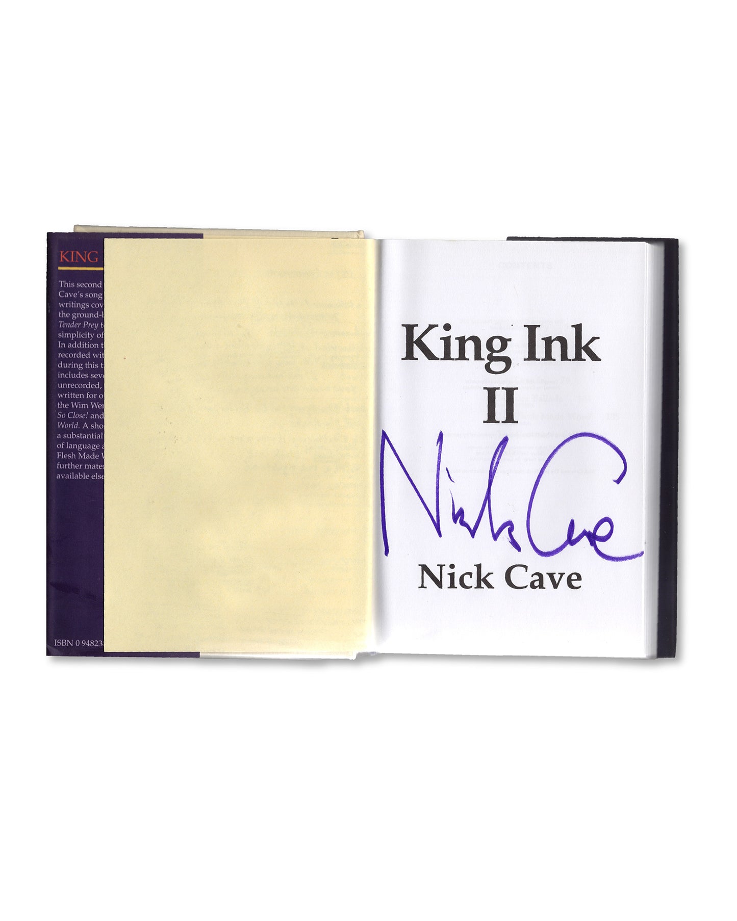 King Ink II by Nick Cave (Signed First Edition)