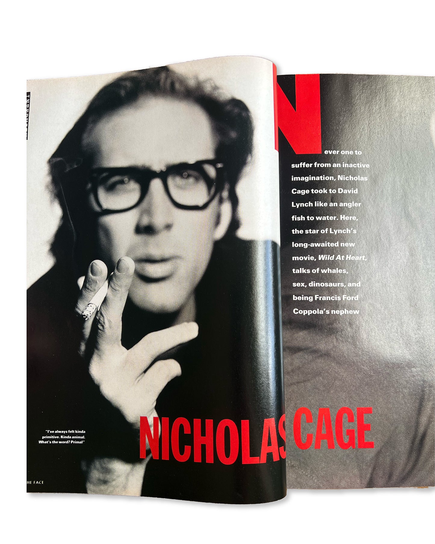 Nicholas Cage - The Face Magazine