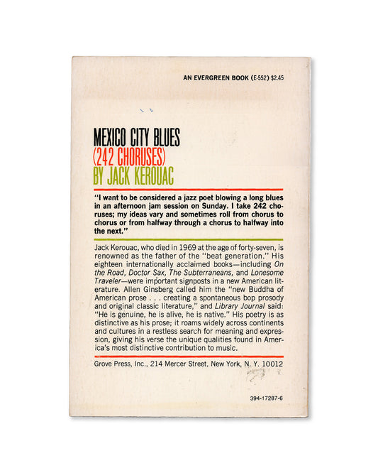 Mexico City Blues (242 Choruses) by Jack Kerouac