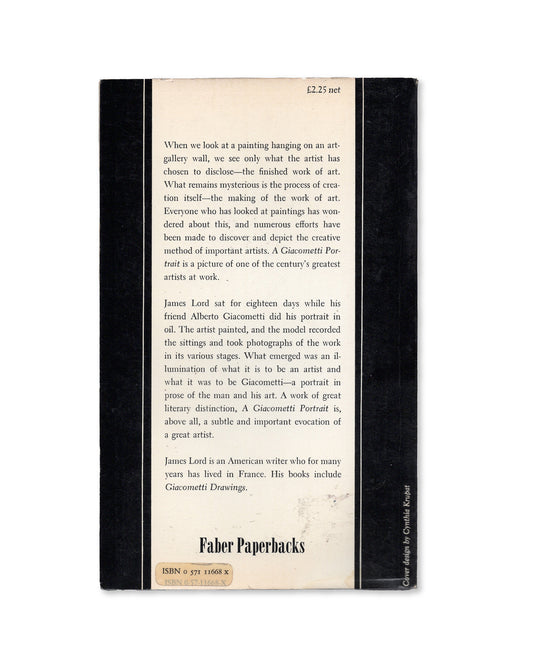 A Giacometti Portrait by James Lord