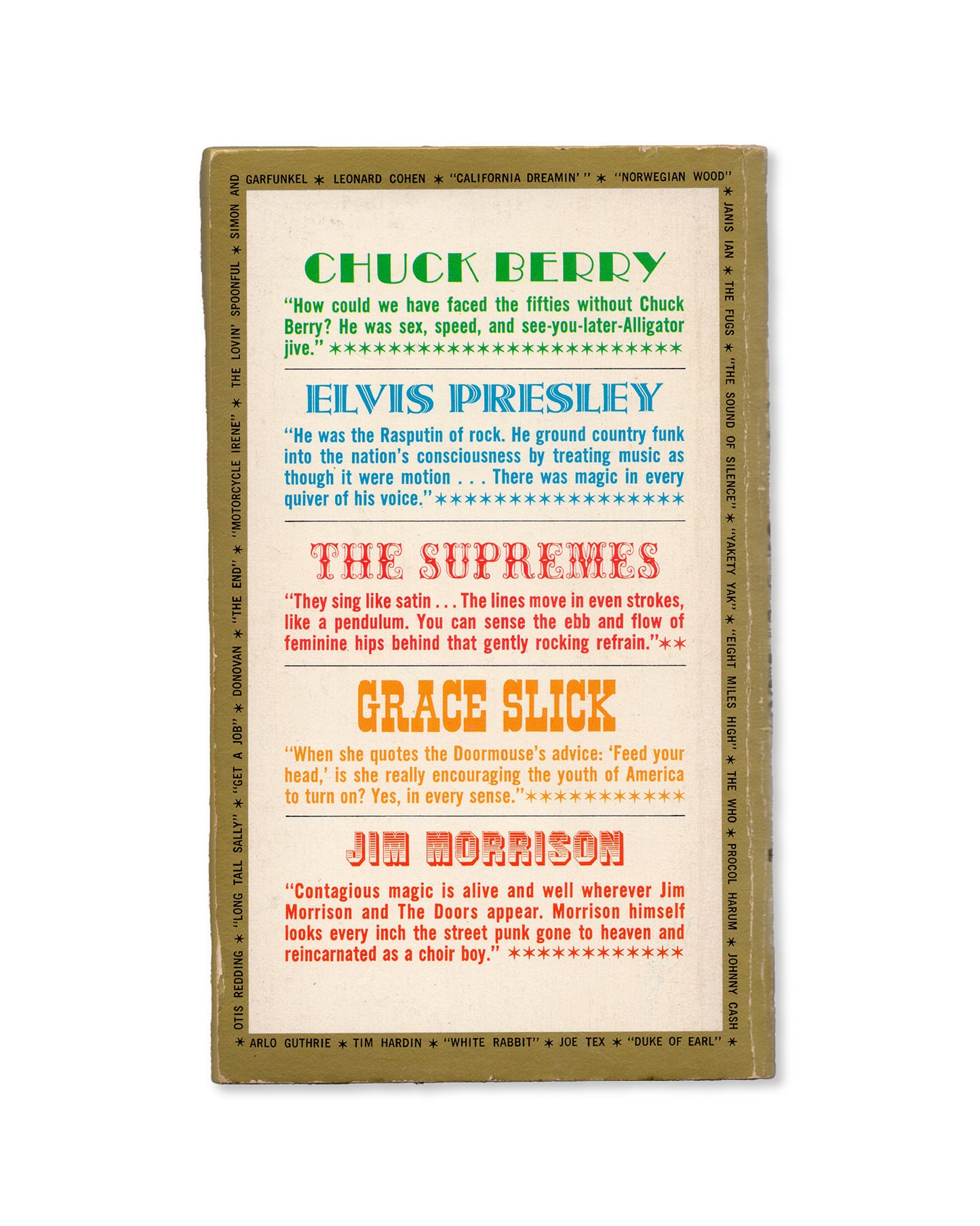 The Poetry of Rock by Richard Goldstein