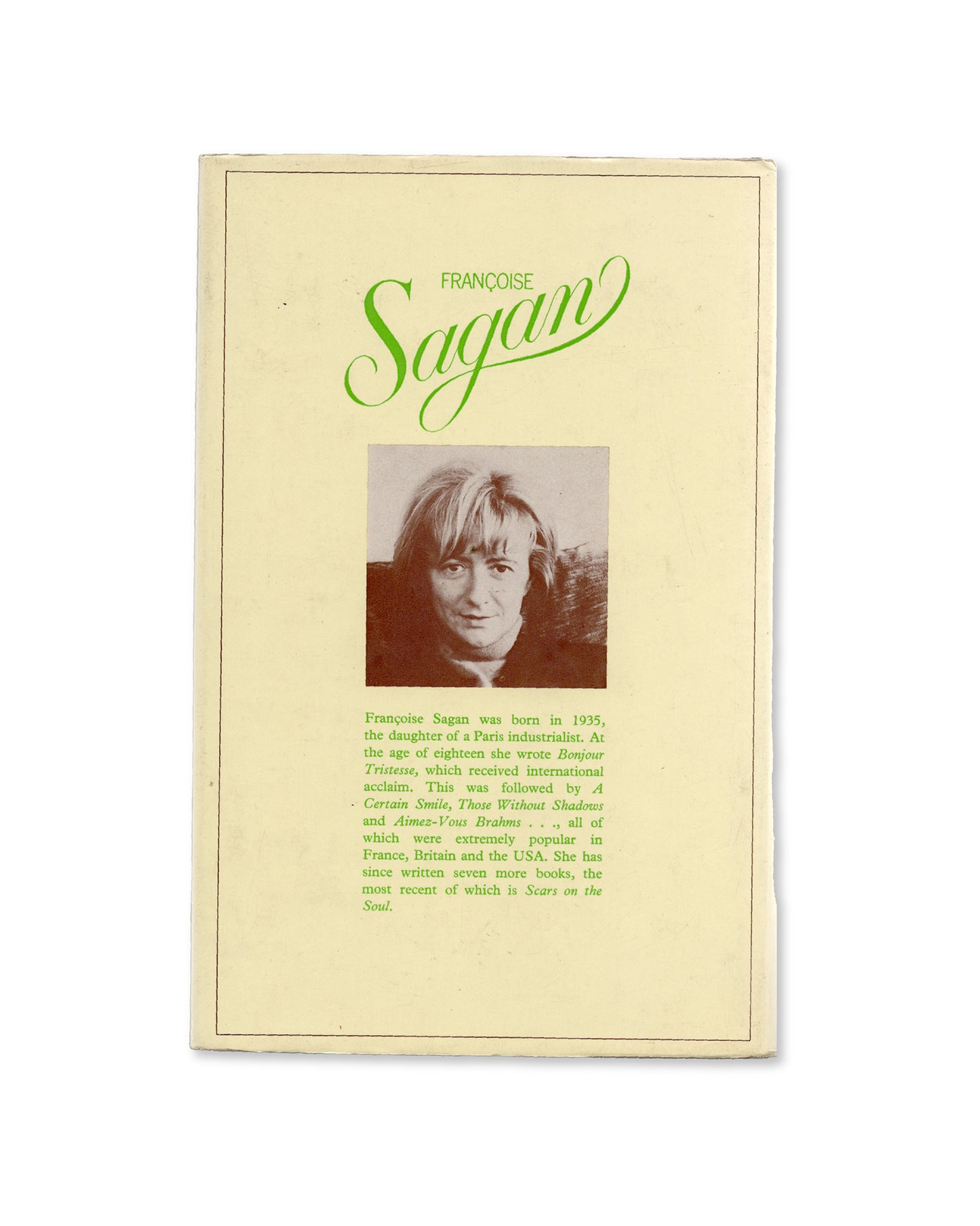 Lost Profile by Françoise Sagan