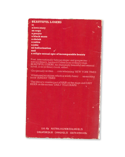 Beautiful Losers by Leonard Cohen