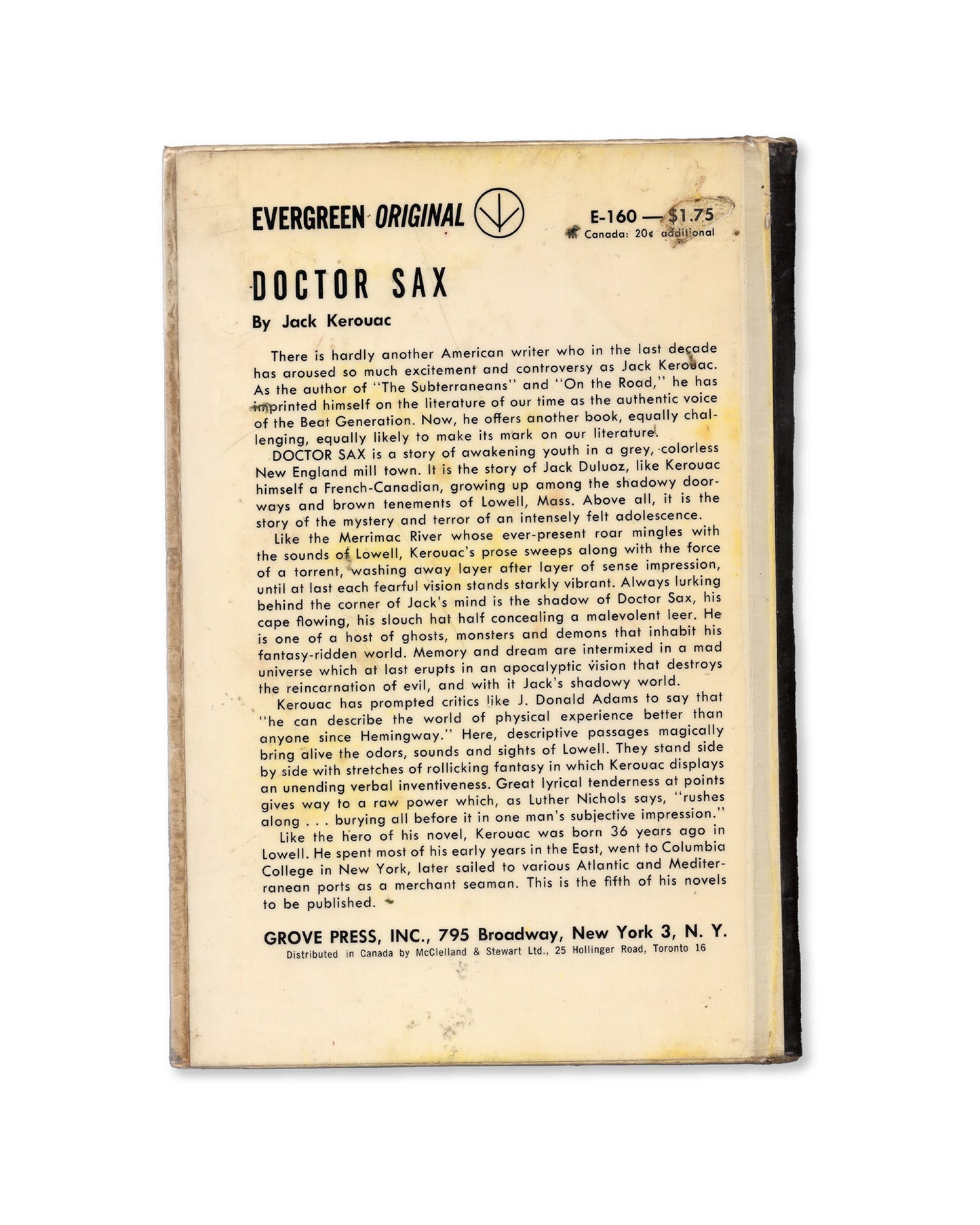 Doctor Sax by Jack Kerouac