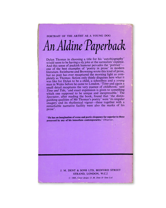 Portrait of the Artist as a Young Dog by Dylan Thomas