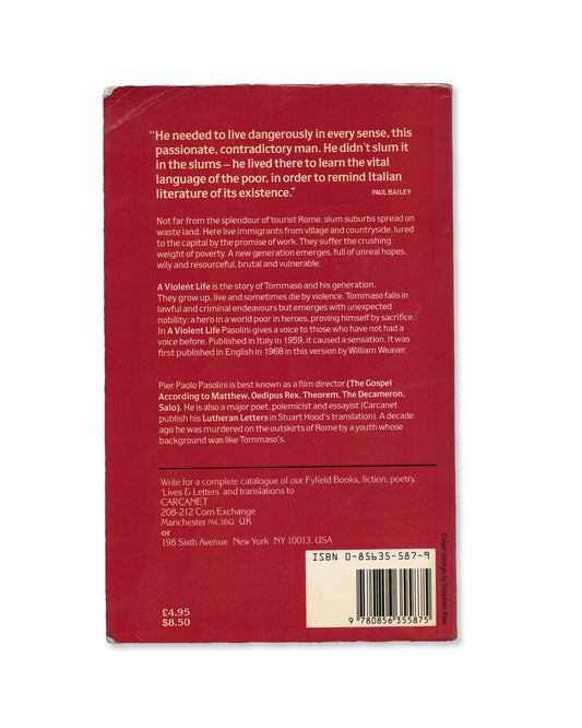 A Violent Life by Pier Paolo Pasolini