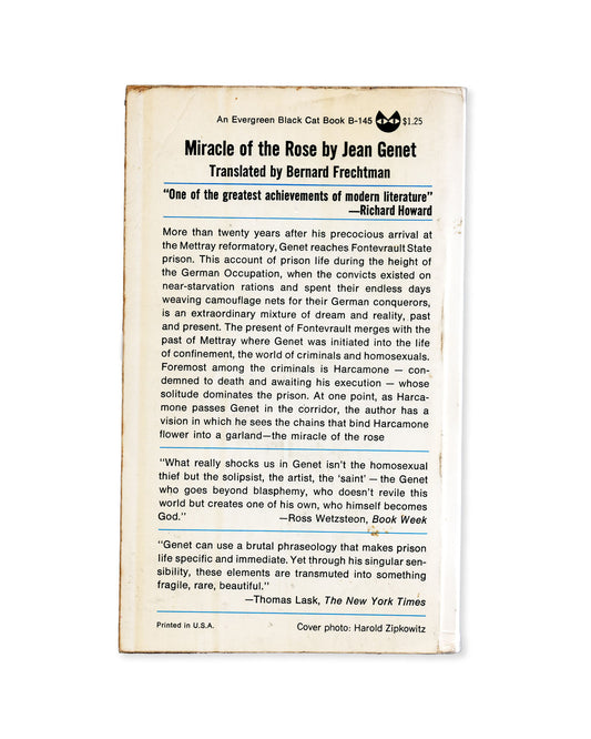 Miracle of the Rose by Jean Genet