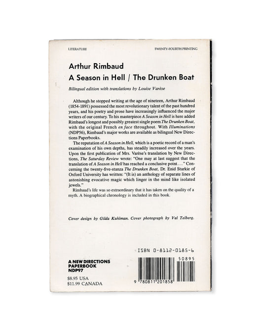 A Season in Hell and The Drunken Boat by Arthur Rimbaud