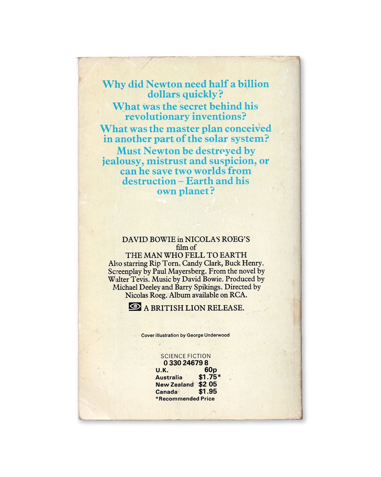 The Man Who Fell To Earth by Walter Tevis