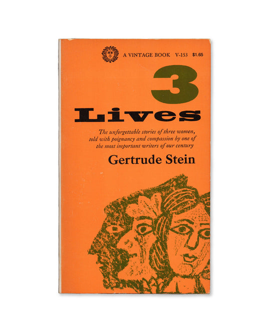 Paperback Book Cover for 3 Lives by Gertrude Stein