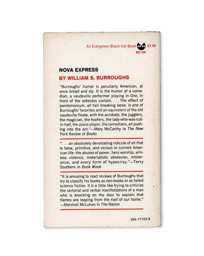 Nova Express by William Burroughs (Grove Press)