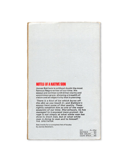 Notes of Native Son by James Baldwin
