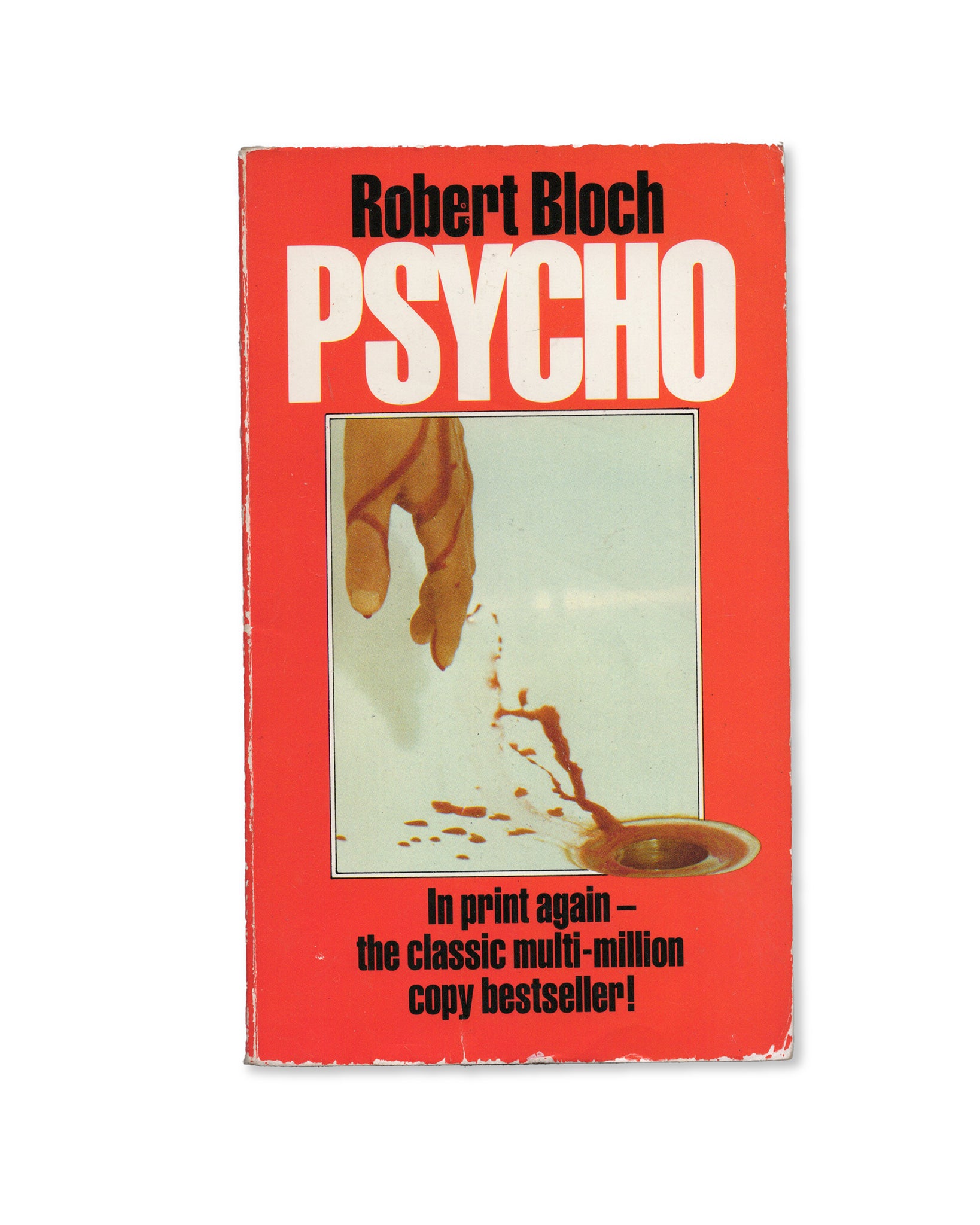 A cover image of the book 'Psycho' by Robert Bloch.