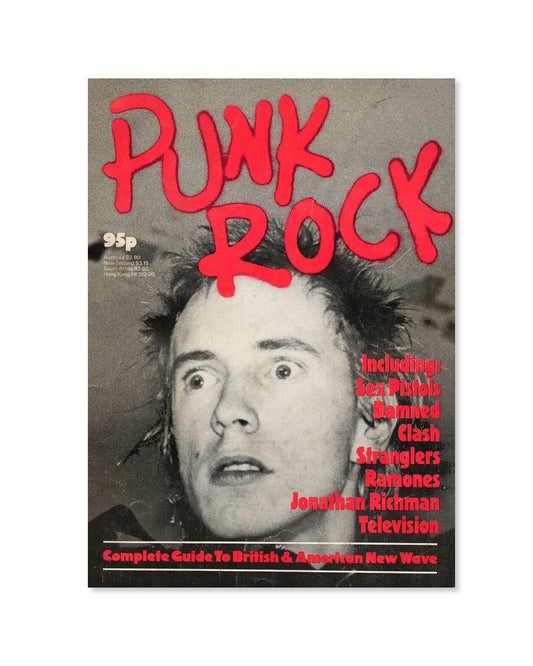 Punk Rock by John Tobler Book Cover featuring a photo of Johnny Rotten from The Sex Pistols