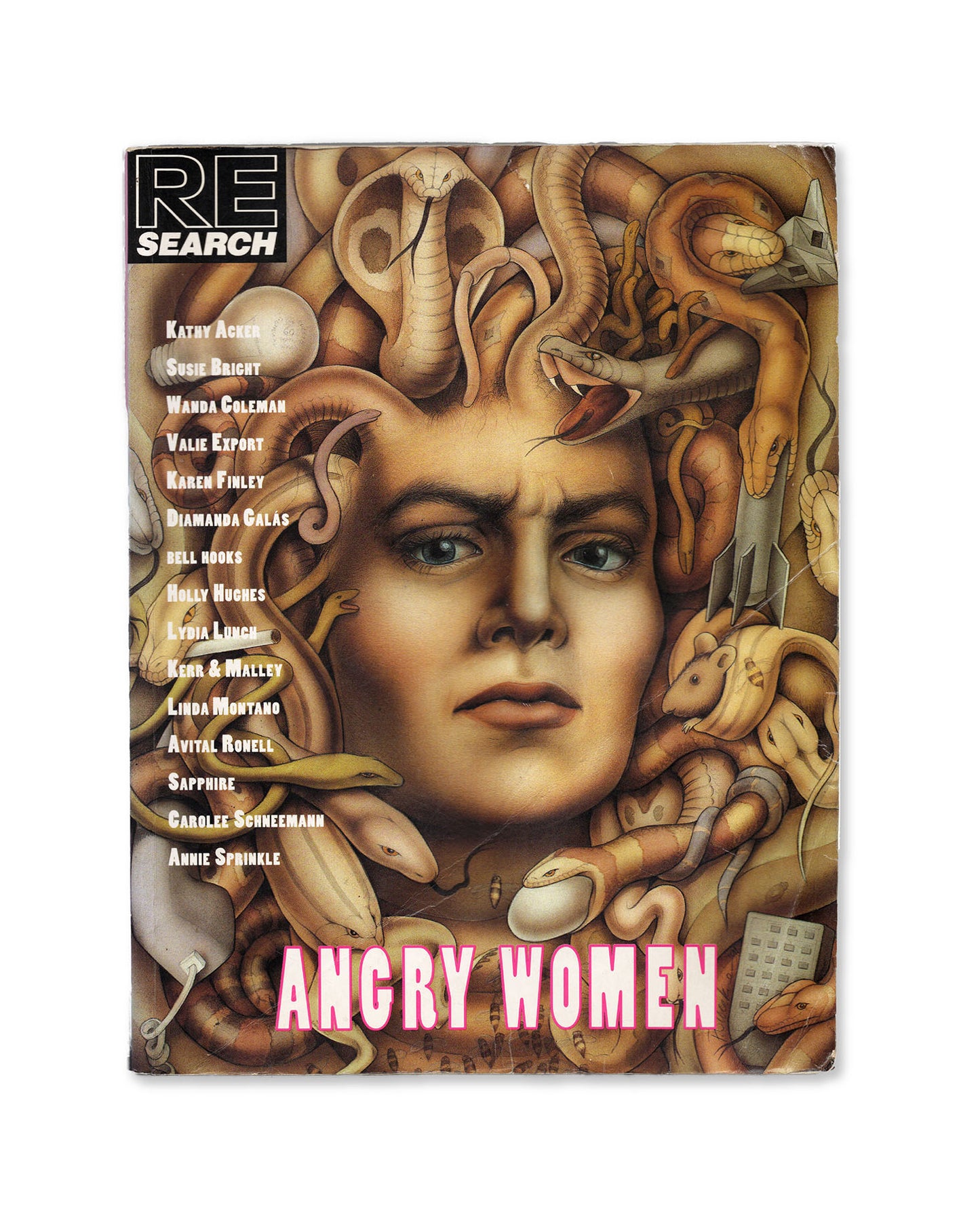 Front Cover of RE/Search Magazine #13 Angry Women by Andrea Juno