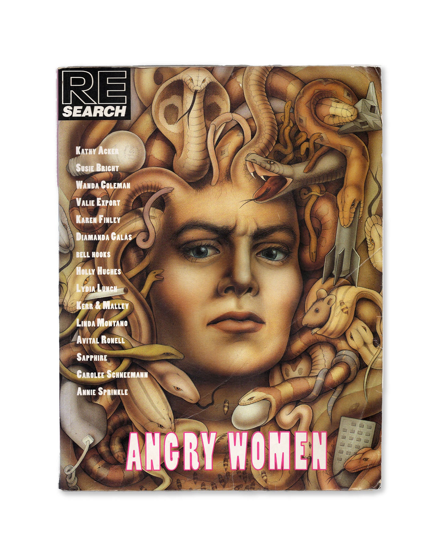 Front Cover of RE/Search Magazine #13 Angry Women by Andrea Juno
