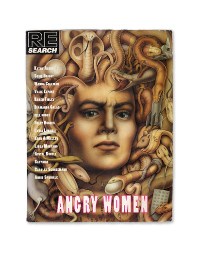 Front Cover of RE/Search Magazine #13 Angry Women by Andrea Juno
