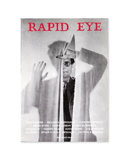 Book cover titled 'Rapid Eye' with a black and white photo of Aldous Huxley