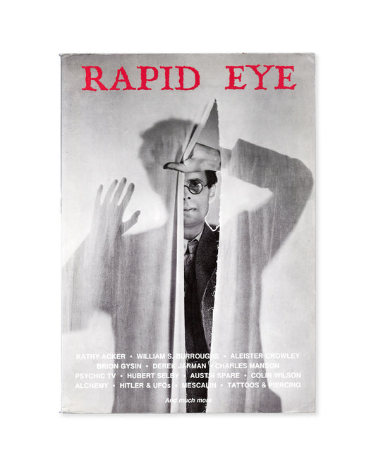 Book cover titled 'Rapid Eye' with a black and white photo of Aldous Huxley