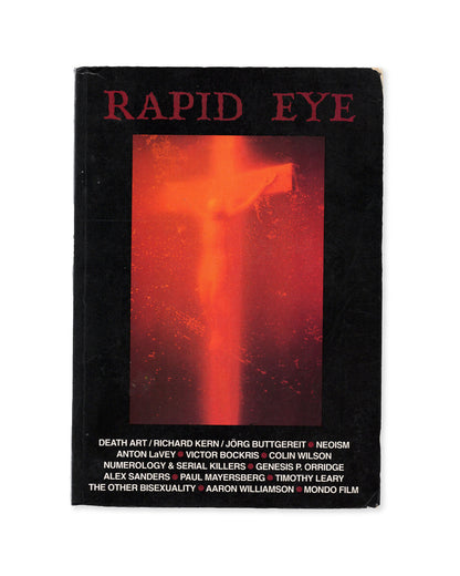 Book cover for Rapid Eye Volume 2 by Simon Dwyer featuring an image of 'Piss Christ' by Andres Serrano