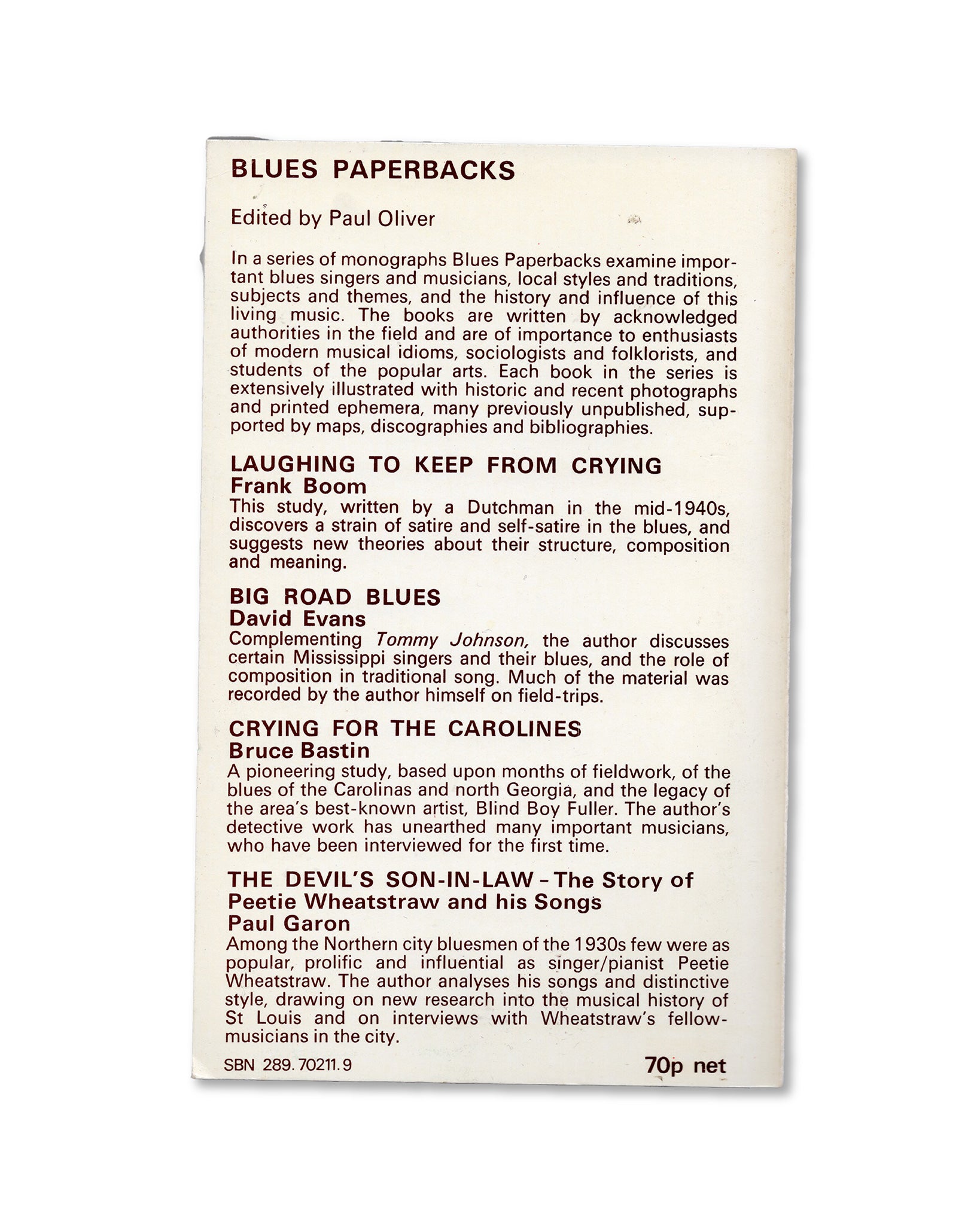 The Devil's Son-in-Law book, back cover