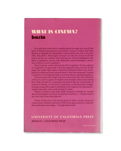 What is Cinema? by André Bazin