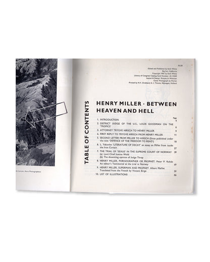 Between Heaven and Hell: A Symposium on Henry Miller