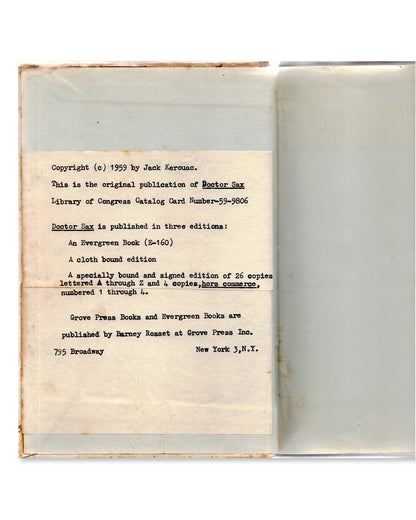 Doctor Sax by Jack Kerouac