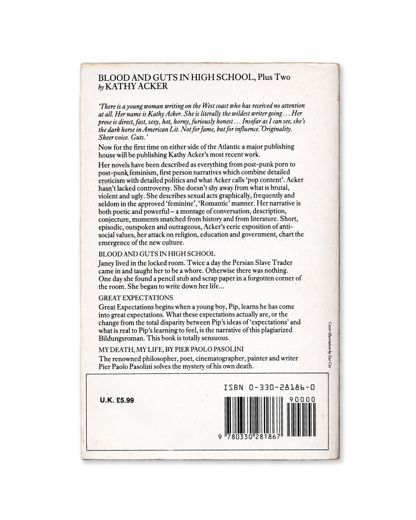 Blood and Guts in High School (Plus Two) by Kathy Acker