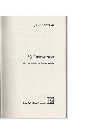 my contemporaries by Jean Cocteau