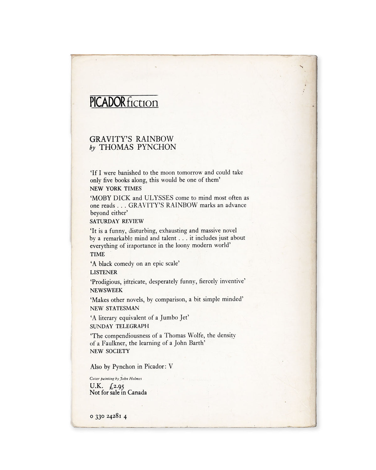 Gravity's Rainbow by Thomas Pynchon