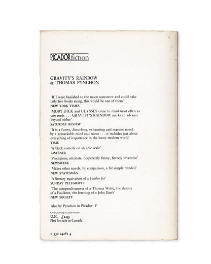 Gravity's Rainbow by Thomas Pynchon