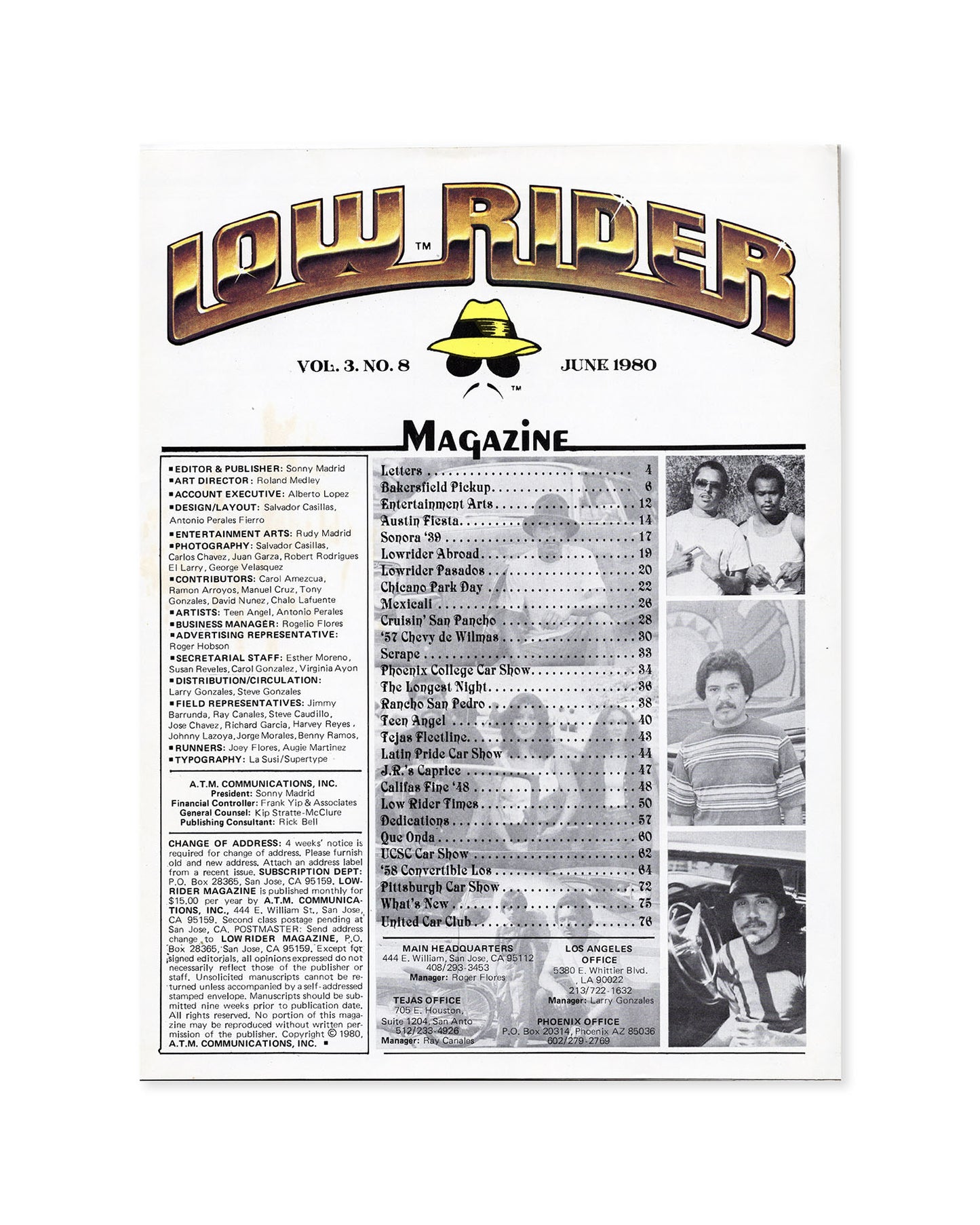 Low Rider Magazine Vol.3 No.8 (Jun 1980)