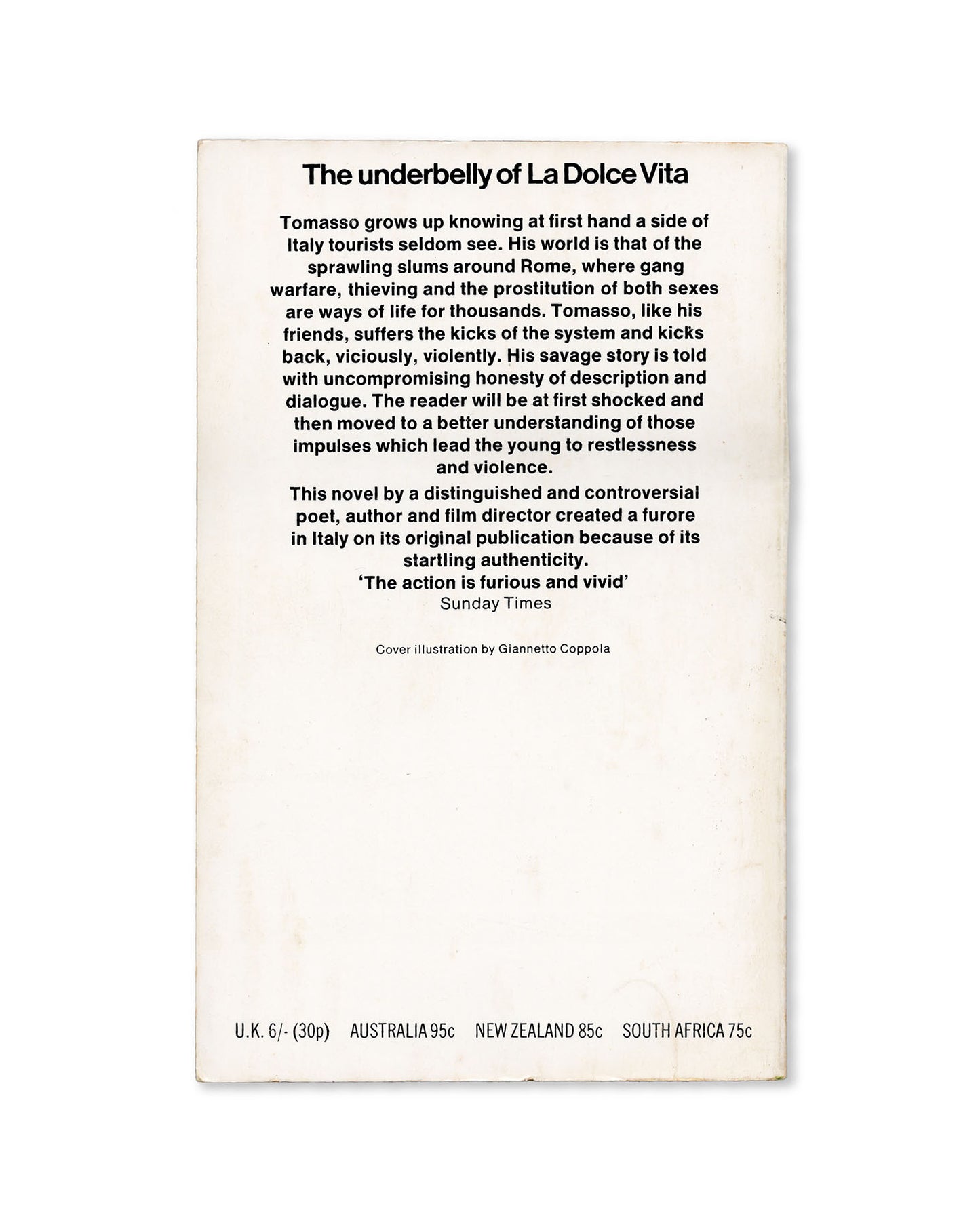 A Violent Life by Pier Paolo Pasolini