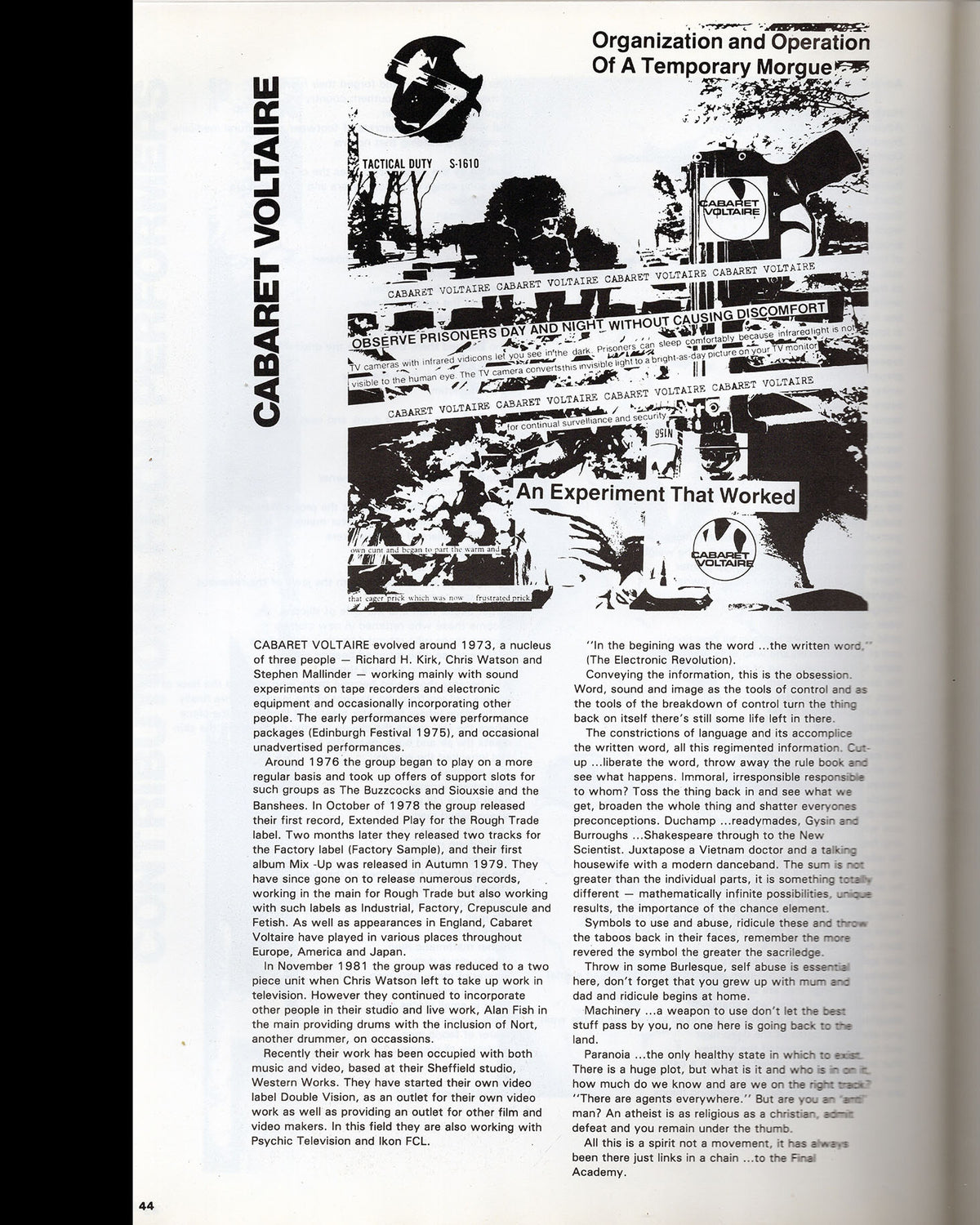 The Final Academy - Statements of a Kind (William Burroughs, Throbbing Gristle etc)