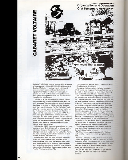 The Final Academy - Statements of a Kind (William Burroughs, Throbbing Gristle etc)