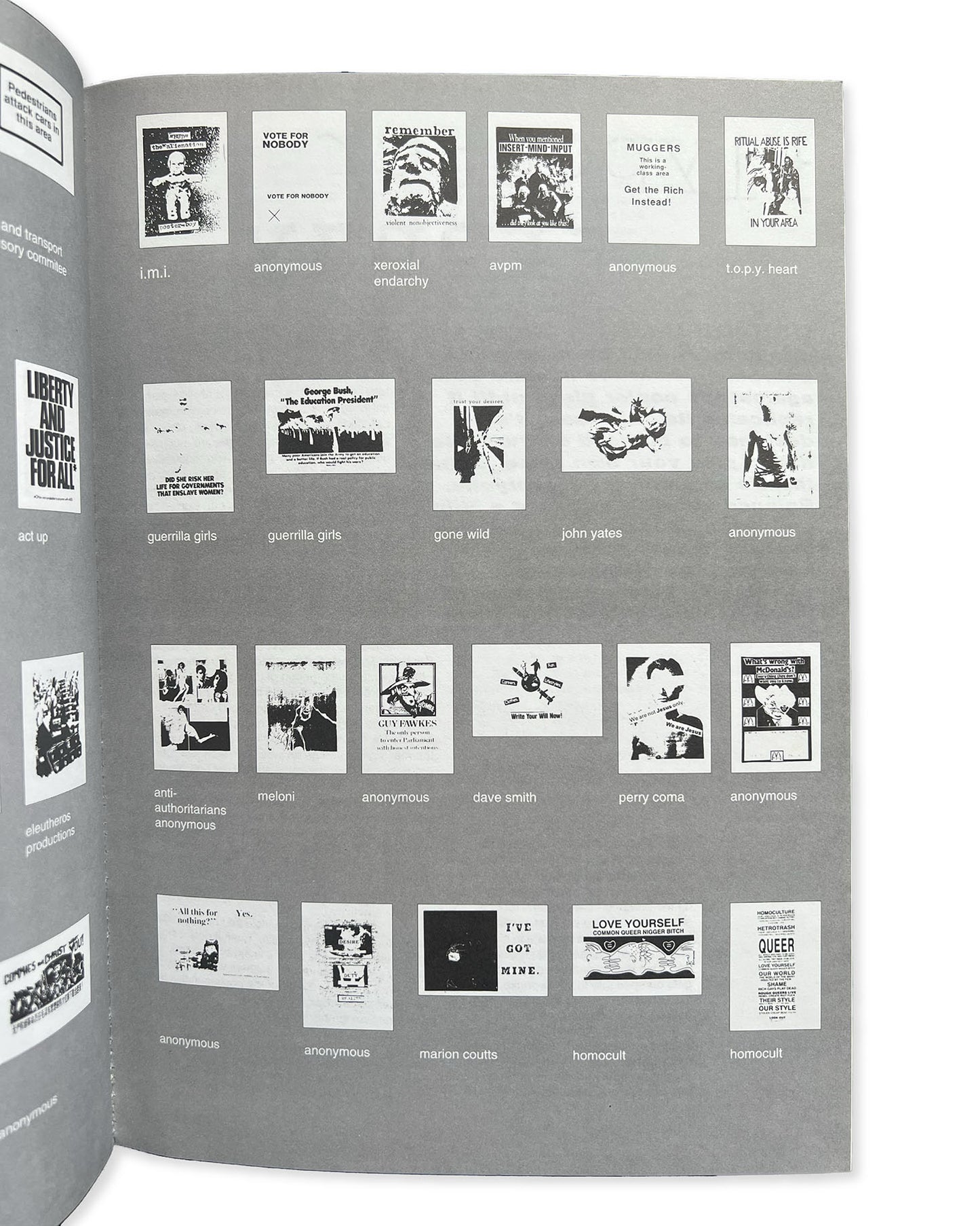 Flyposter Frenzy - Posters from the Anticopyright Network by Matthew Fuller