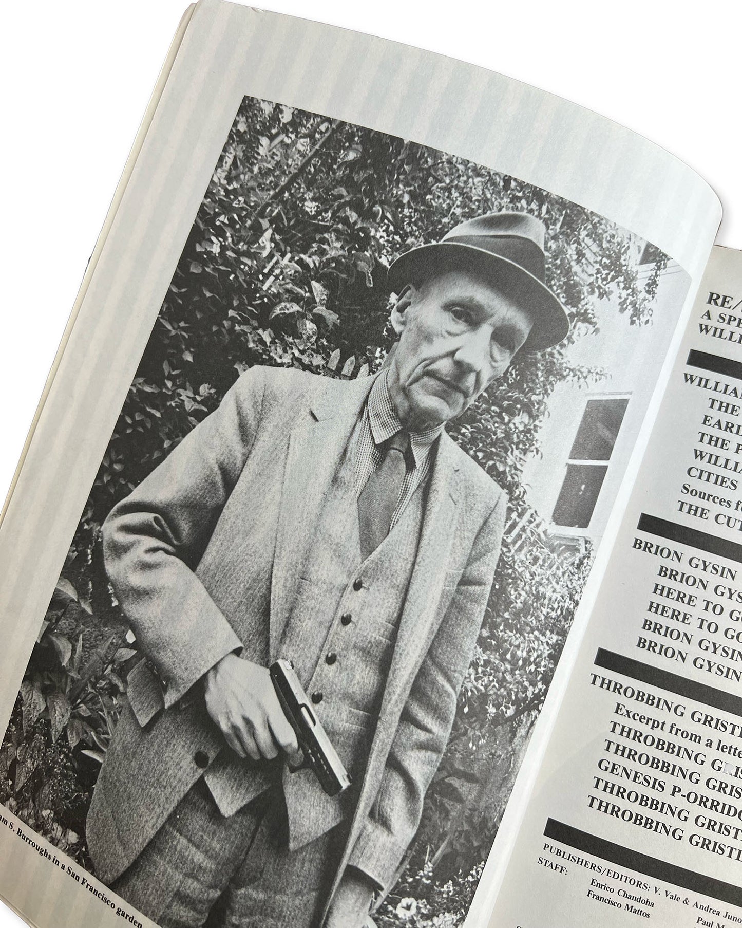 RE/Search #4/5 William S. Burroughs, Throbbing Gristle, Brion Gysin by V. Vale and Andrea Juno
