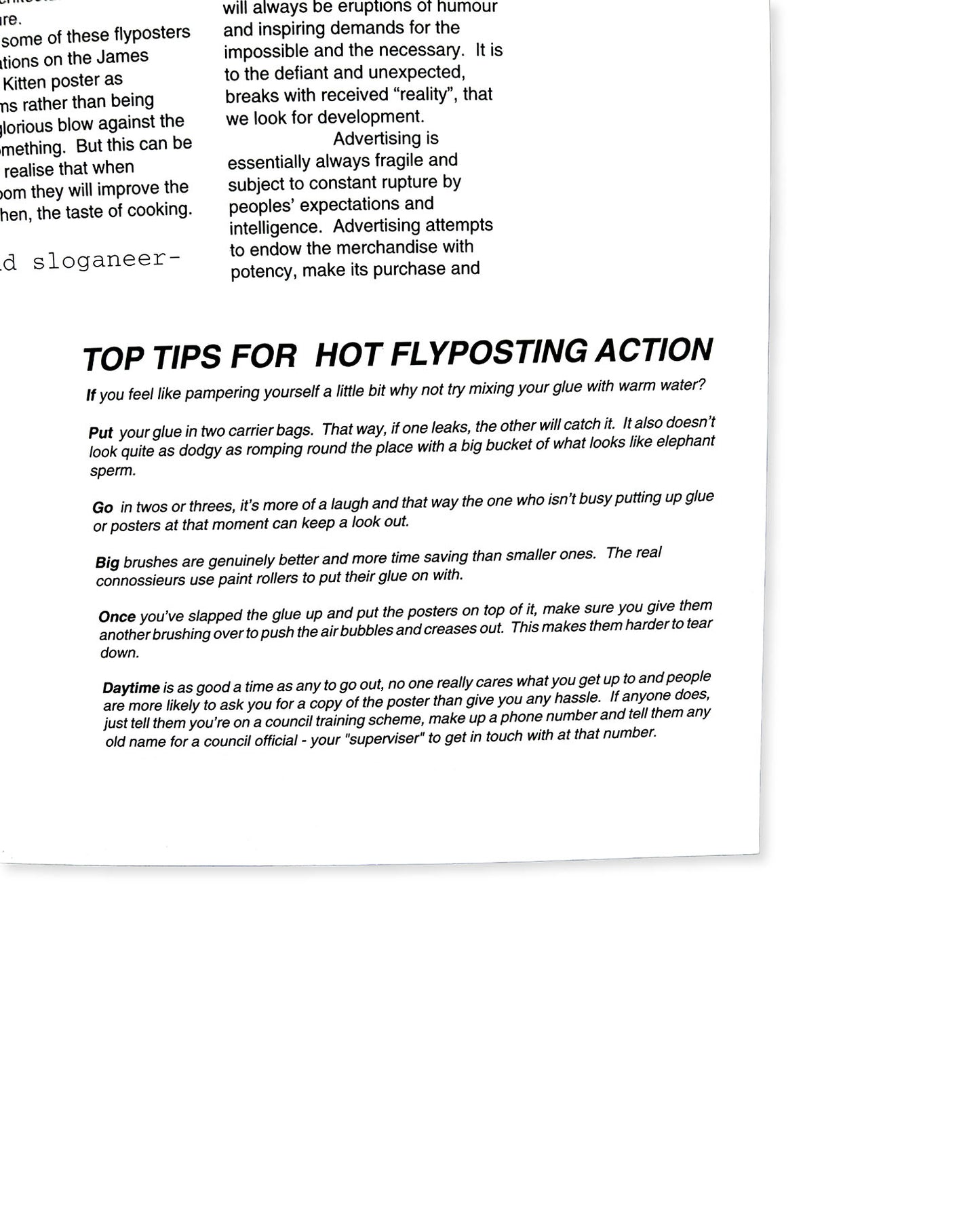 Flyposter Frenzy - Posters from the Anticopyright Network by Matthew Fuller