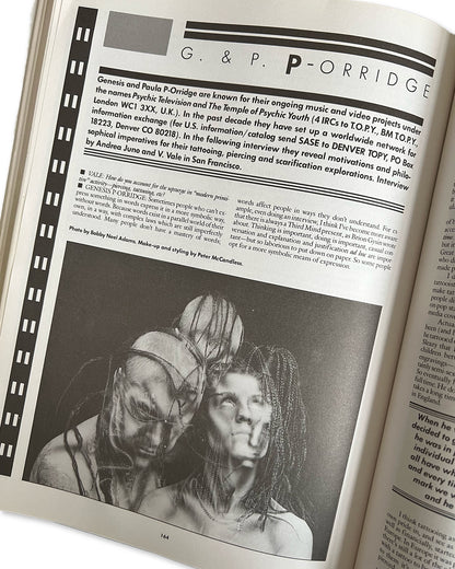 RE/Search #12 Modern Primitives by V. Vale and Andrea Juno